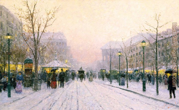 Thomas Kinkade Paris Snowfall